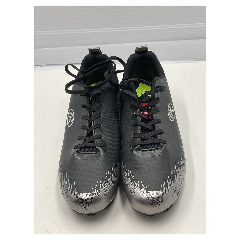 Rawlings‎ TuffTek Coolflo Men's Baseball Cleats Size 11 Black Silver New